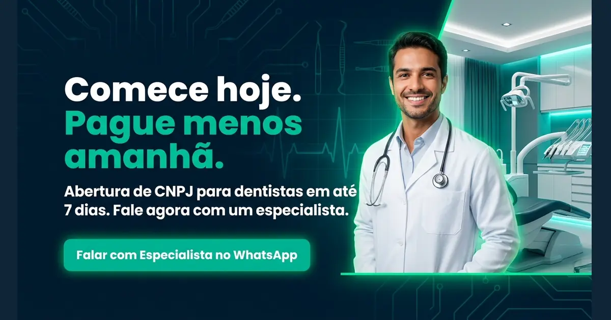 Banner CTA: conheça a contabilidade especializada para dentistas e clínicas odontológicas