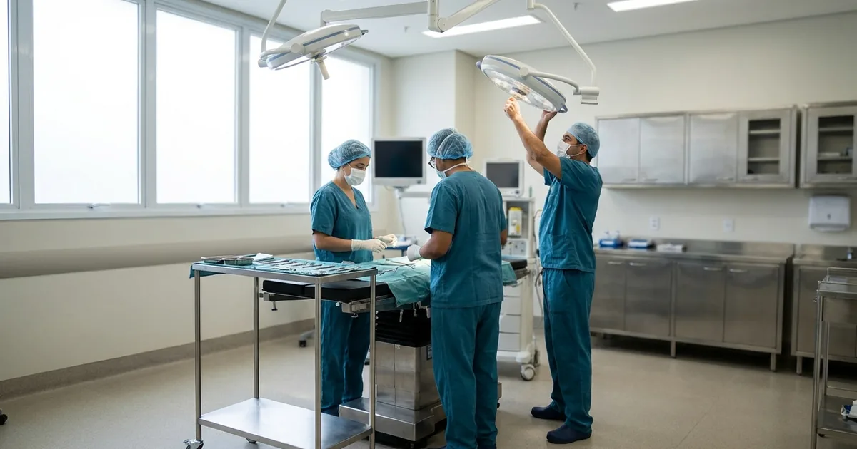 Sócios de clínica médica analisando com o contador os requisitos da equiparação hospitalar em 2026